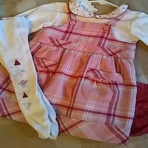 Janie and Jack Snow Angels 4 piece winter set 6-12